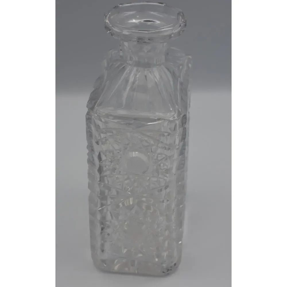 1901c. Hand Cut American Brilliant Period Crystal Liquor Wine Decanter / Carafe